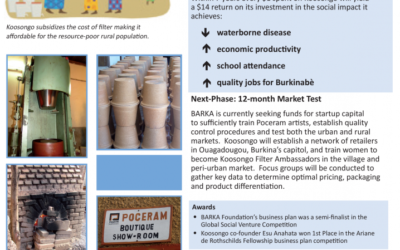 Koosongo: Ceramic Filters for Burkina Faso